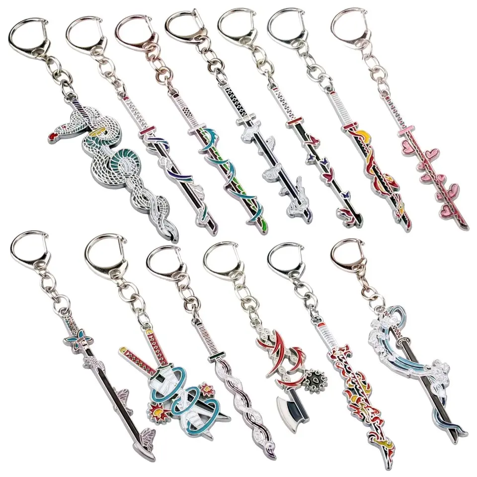 Demon Slayer Katana Kimetsu no Yaiba Collectible Sword Keychains - Nezuko, Tanjiro, Zenitsu, Inosuke cool keychain