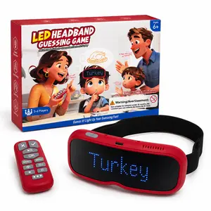 LED Guess Band - Headband Guessing Game Set for Parties and family game night,  Charades Party Game Set, Family Game Night Toy for Kids and Adults