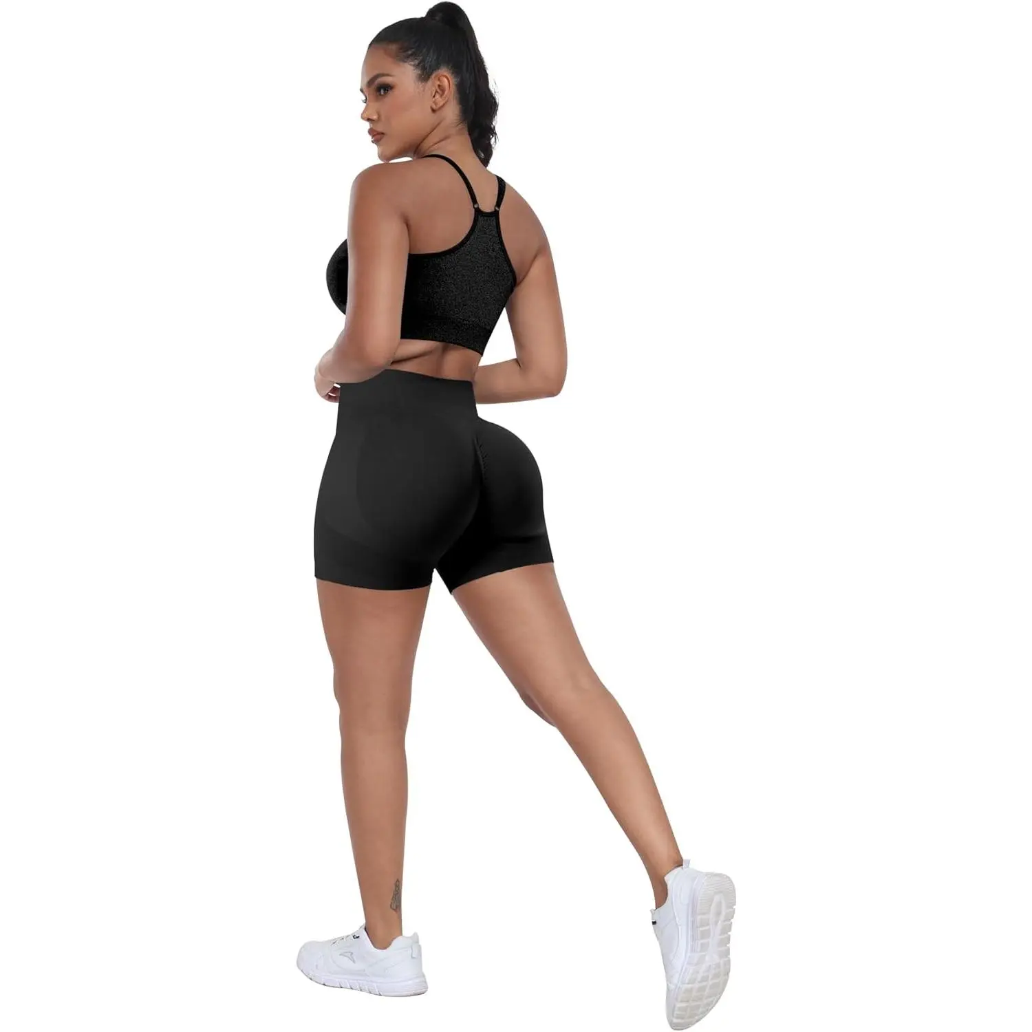 Women's High Waisted Seamless Workout Gym Biker Shorts - Butt Lifting Sports Running Shorts Sets, Breathable Stretchy Comfortable for Yoga Fitness Exercise Activewear Women's High Waisted Seamless Workout Gym Biker Shorts - Butt Lifting Sports Running Shorts Sets, Breathable Stretchy Comfortable for Yoga Fitness Exercise Activewear