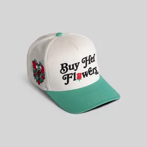 Field Grade Buy Her Flowers Mint Trucker Hat | trucker hat | mesh back | twill | adjustable | mint green | snapback | dad hat | unisex | statement | Trendy Hat 2026 | Streetwear Headwear | Fashion Cap | Summer Hat | Outdoor Cap | Sun Hat | Statement Hat