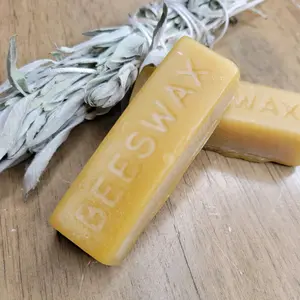 "MIND YA OWN" Beeswax Bar 1oz Triple-Filtered Handmade