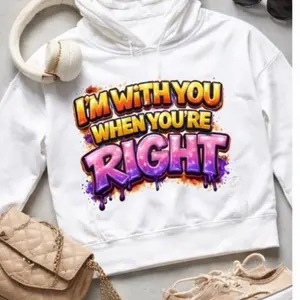 I’M WITH YOU WHEN YOU RIGHT DTF PRINT Vibrant Full-Color Transfers for Apparel Heat Press Compatible Cotton Polyester Blends Durable Custom Designs
