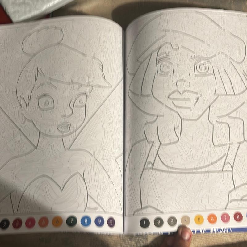 Disney Color by Numbers Coloring Book for Children and Adults - AliceCover number books Adult