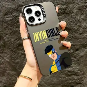 Cartoon Cool Anime Invincible Phone Compatible with for iPhone 17 16 15 14 13 12 11 Air Pro Max Plus Anti-Drop Matte Back Cover, Anime Phone Cases, Phone, Phone, Daily Use, Anime Design,Protective Personalized Casing Protection Animal Colorful Cellphone