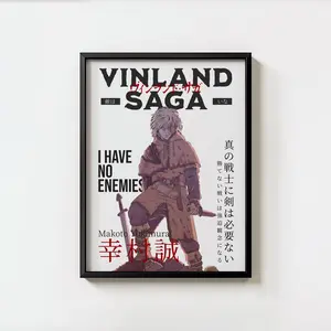 Vinland Saga Matte Vertical Poster Thorfinn, Aesthetic Anime Wall Art, Room Decor Gift (Unframed-Print Only )