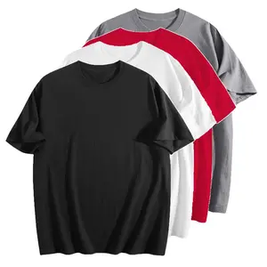 1/4 Pack Oversized T-Shirts,  Cotton Skin-Friendly Unisex Casual Gym Workout Everyday Short Sleeve Tees