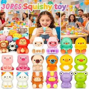 30PCS Mini Animal Squishy Toys Bulk, Party Favor Toys, Squeeze Toys,  Pinata Stuffers, Classroom Prizes, Carnival Prizes -Random Delivery (Please Do Not Purchase If This Is a Concern)