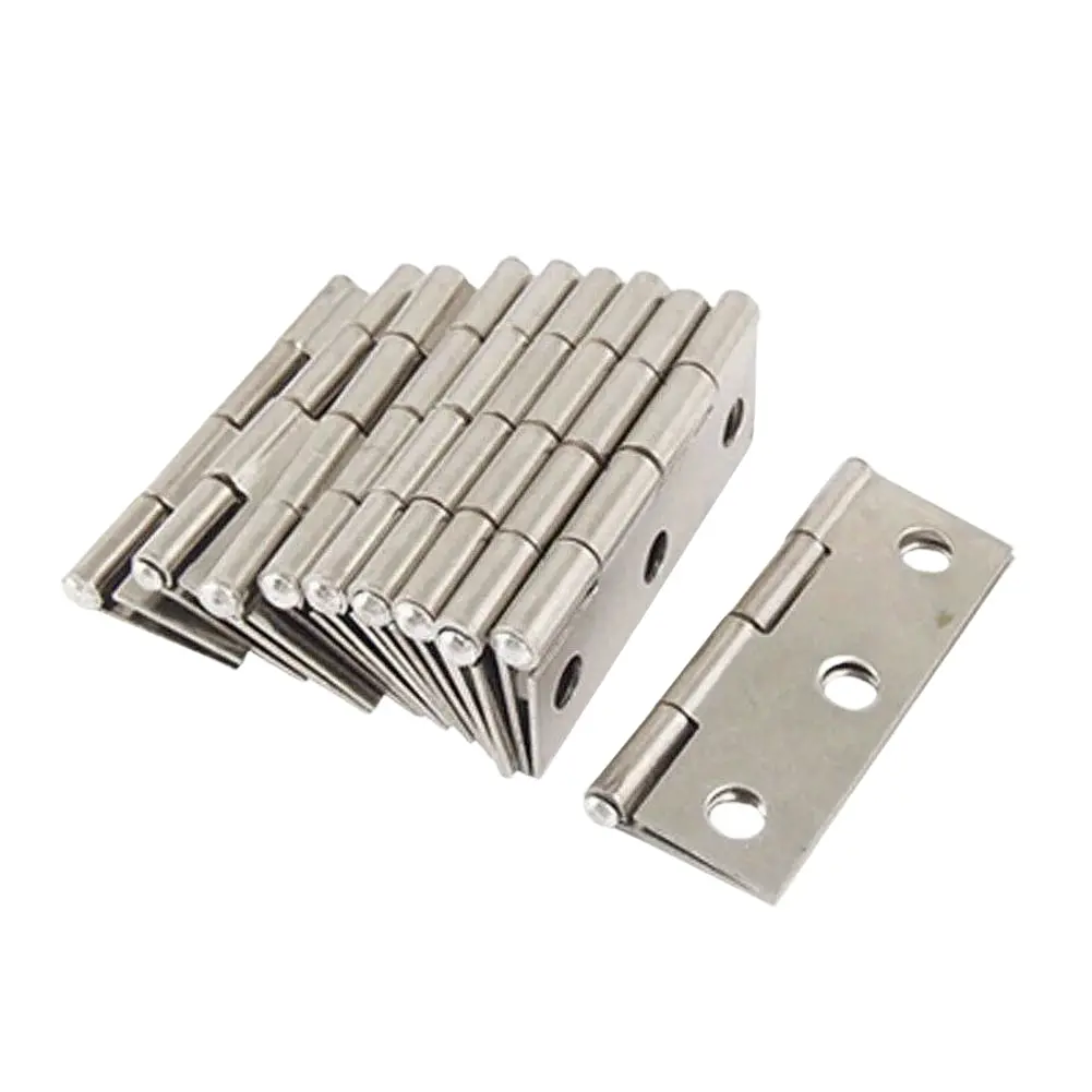 10 Adjustable Rotating Hinges, Stainless Steel Invisible Door Hinges, Suitable for Wooden Doors, Home, Kitchen, Wall Cabinets