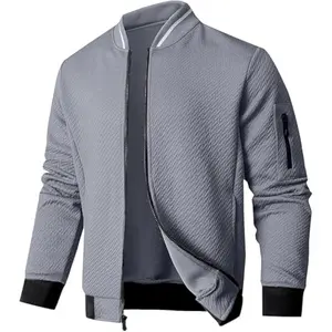 Zaitun Men's Loose Fit Lightweight Jacket Casual Stylish bomber Jacket