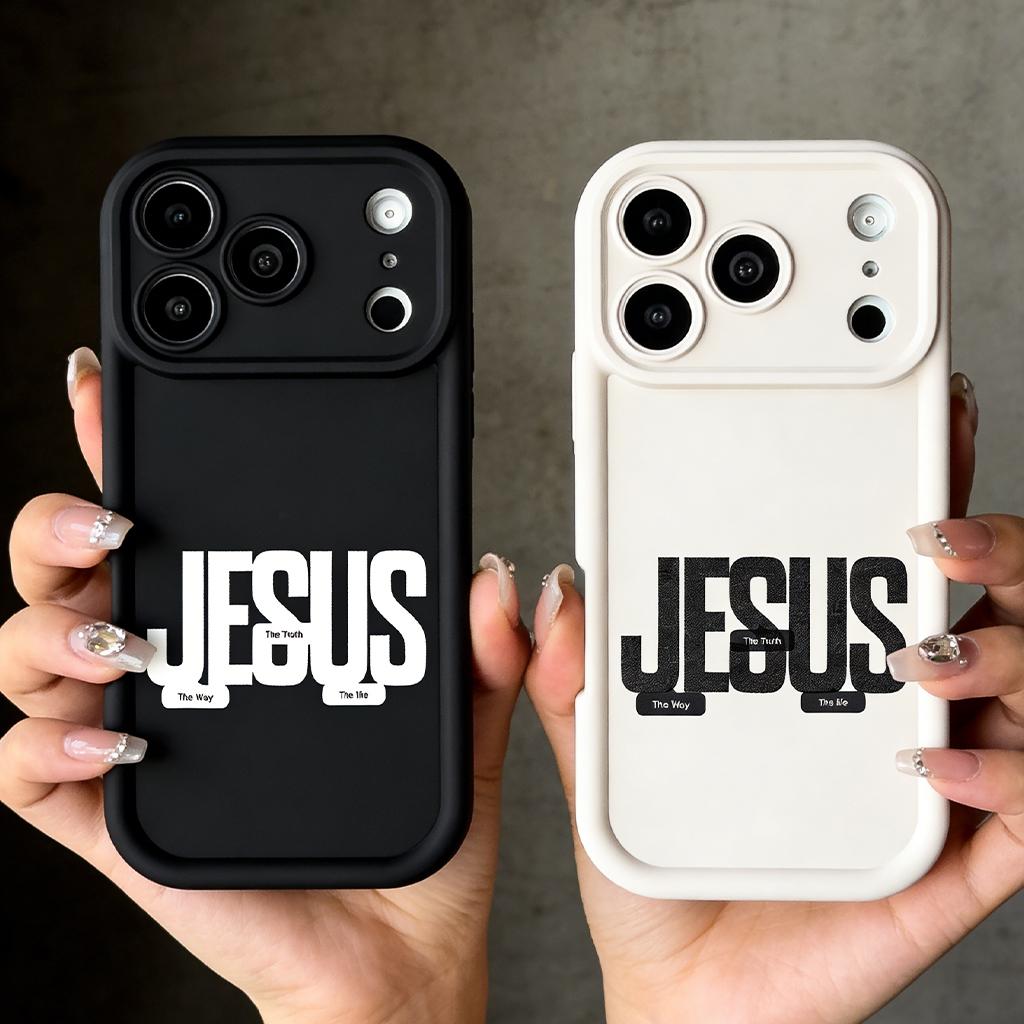Jesus The Way The Truth The Life Phone Case for iPhone 11/12/13/14/15/16/17 Pro Max Plus & 17 Air, Christian Religious Shockproof Case TYJT260409021