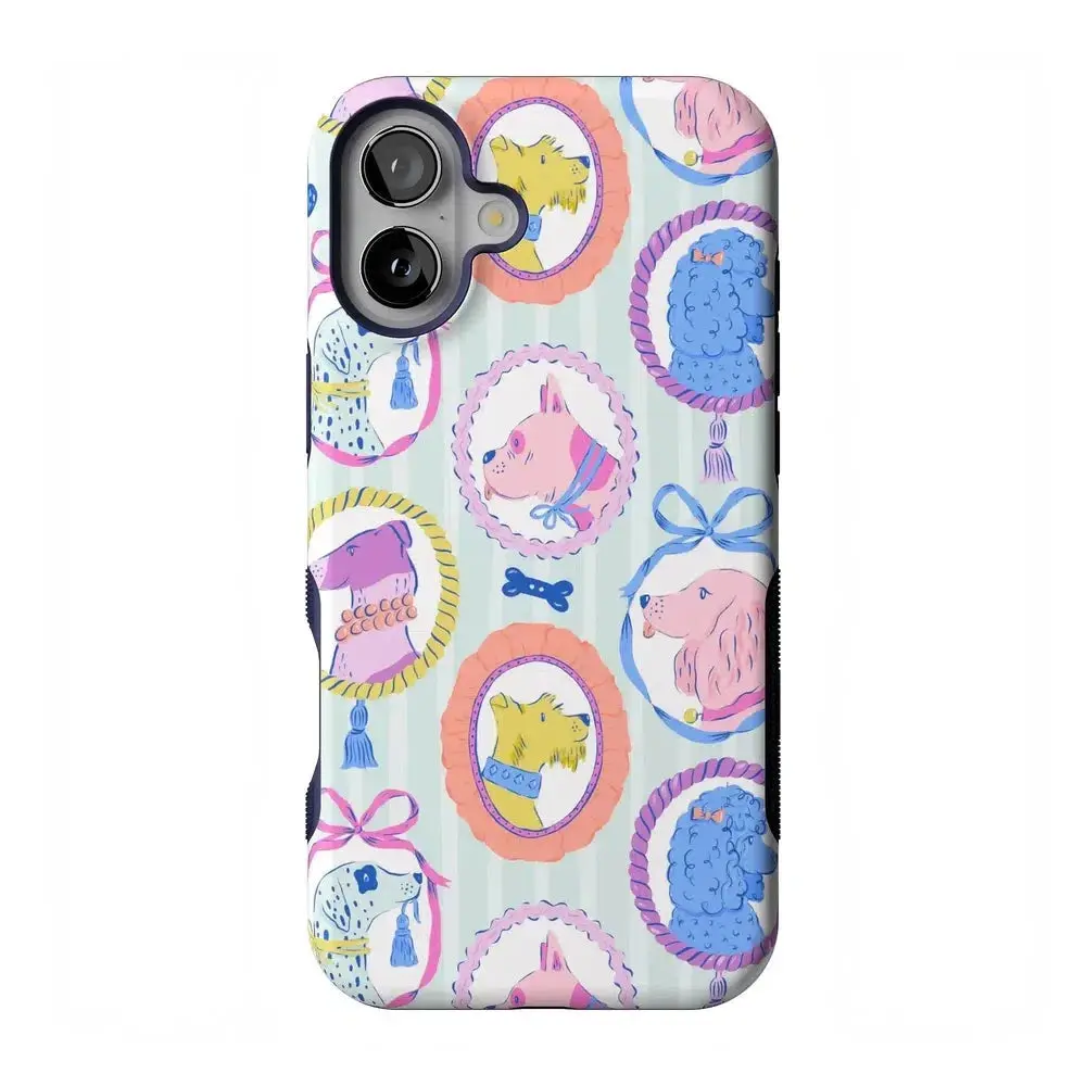 Casely iPhone 16 Plus Case | Chateau Pups | French Dog | Bold Protective Design | Compatible with MagSafe