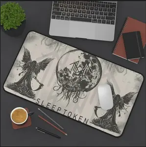 Sleep Token Desk Mat, House Veridian, Flamingo, Take Me Back To Eden Mousepad, Desktop Pads for Gaming & Study, Desktop Accessories