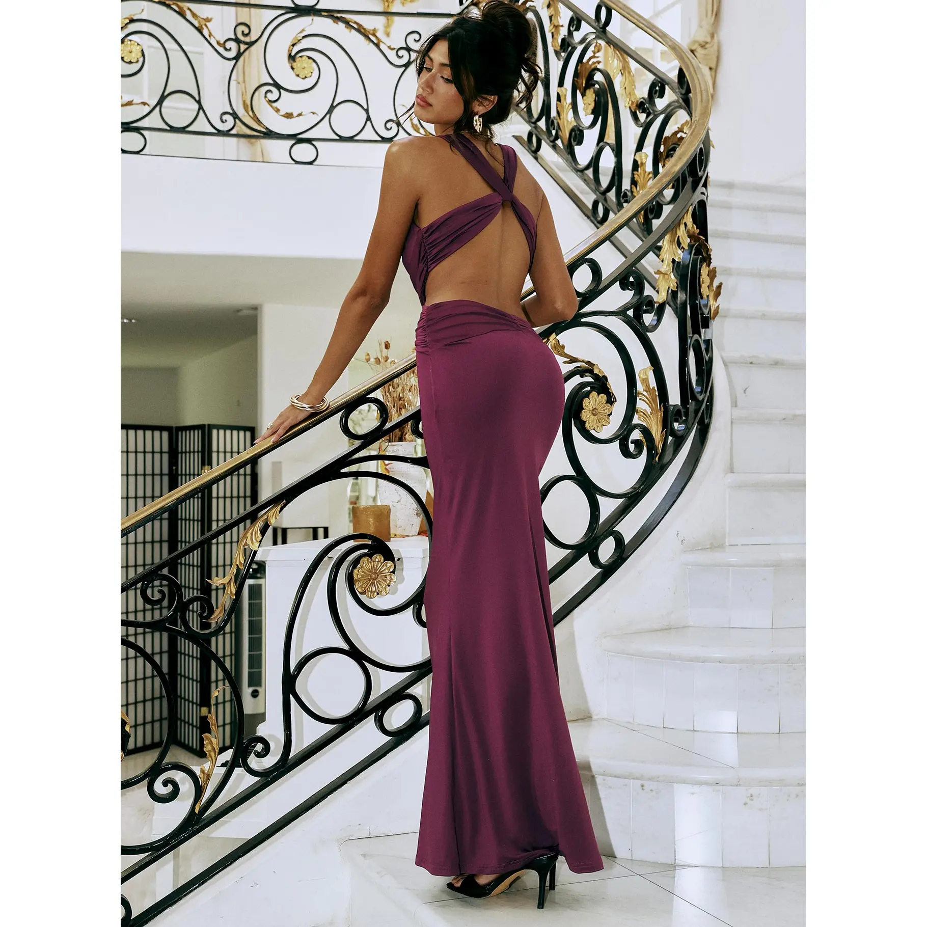 Bambia Maxi Dress Purple Bambia Maxi Dress Purple