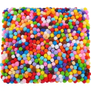 Shappy 2000 Pcs 6 mm Mini Pom Poms for Craft Making, Christmas Small Pom Balls Bulk Holiday Hobby Supplies and DIY Crafts Decorations