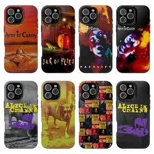 Alice In Chains Album Phone Case – Jar of Flies, Facelift, Dirt, Self-titled Album | 30th Anniversary Edition Grunge Rock, Compatible with iPhone 17/16/15/14/13/12/11 Pro Max/Plus and Samsung Galaxy S23FE/22/23/24/25