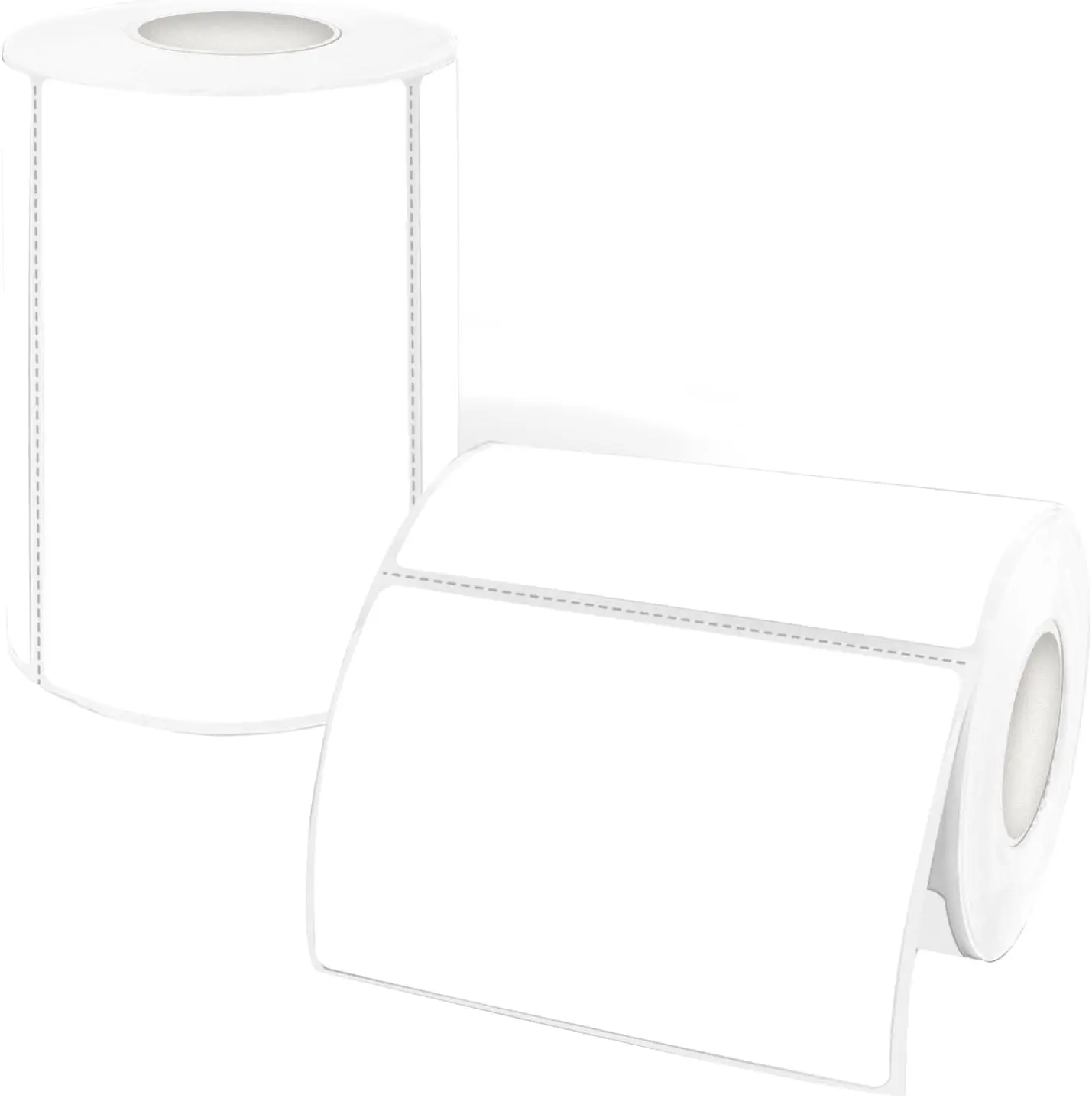 23 Inch White Removable Thermal Labels, Thermal Label (300 Sheets per Roll,2 Rolls)