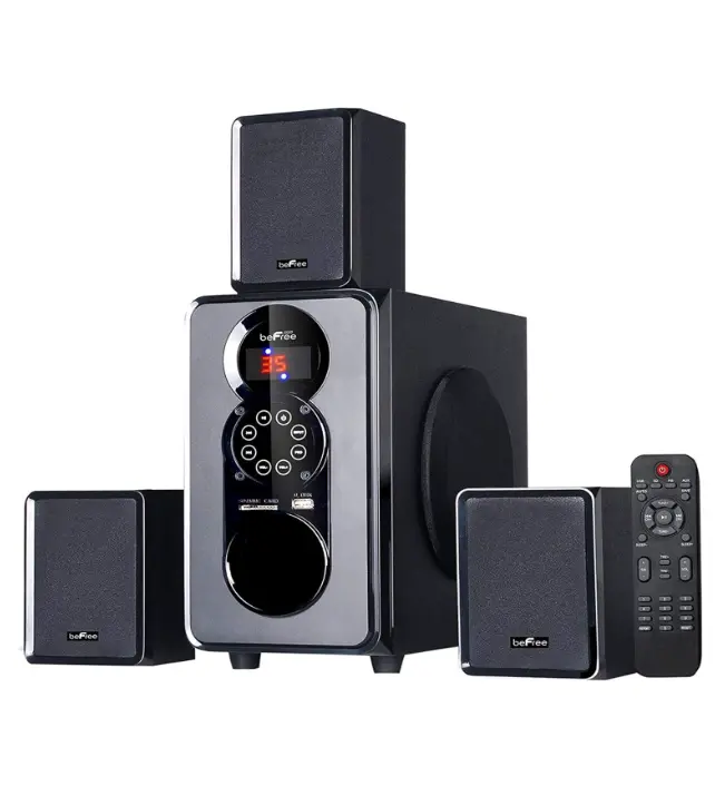 beFree Sound 3.1 Channel Bluetooth Surround Sound Speaker System Black