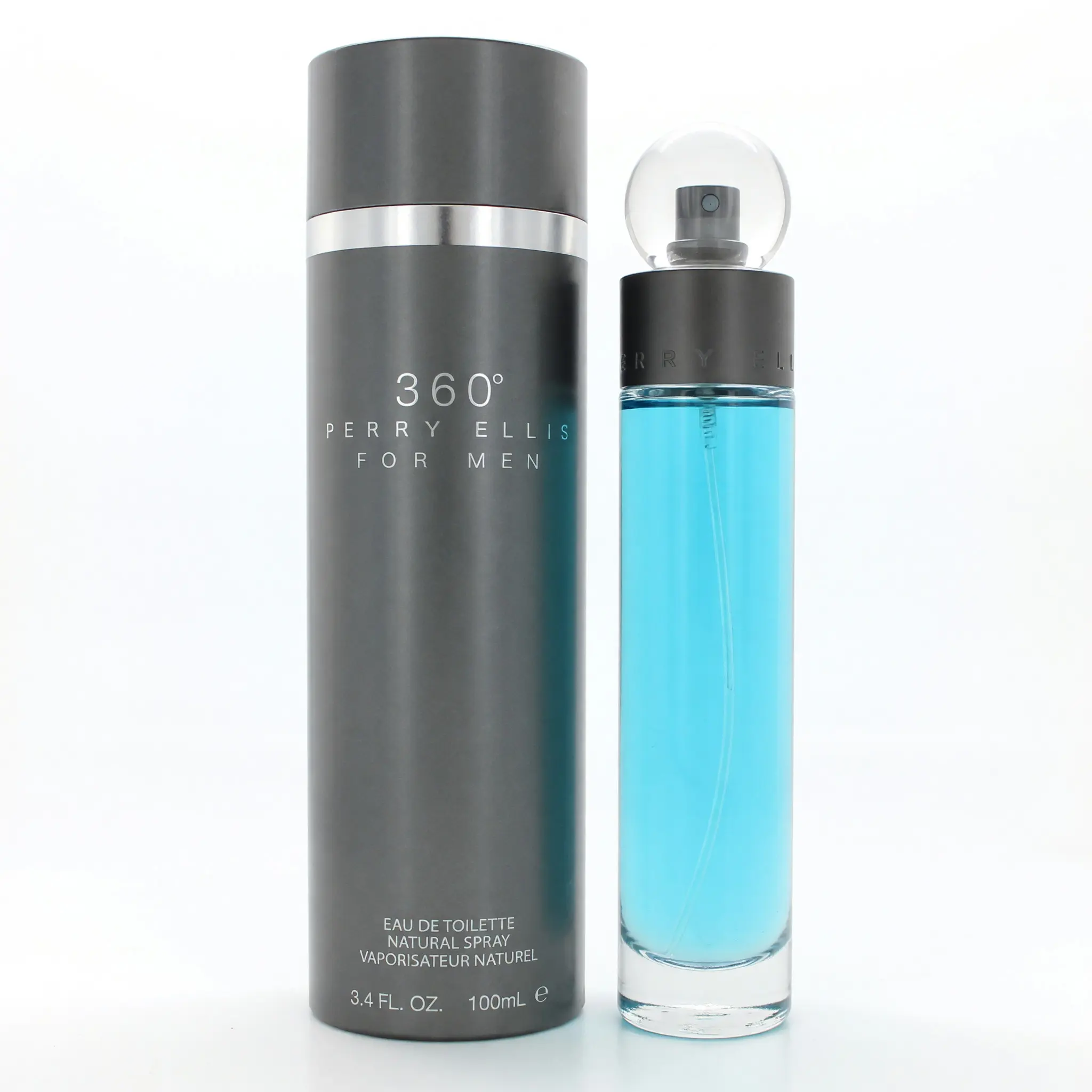 Perry Ellis 360 by Perry Ellis, 3.4 oz EDT Spray for Men, Pineapple, Signature Scent, Citrus, Fresh, Fruity Blend Men's Fragrance, Launched By Perry Ellis In 1995