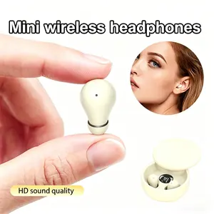 Mini Invisible Headphones Bluetooth 5.4 True Wireless In-Ear Earphones sport Audio Earbud Audifonos Bluetooth Wireless Headphones Noise Cancelling Headphones Gaming Headset