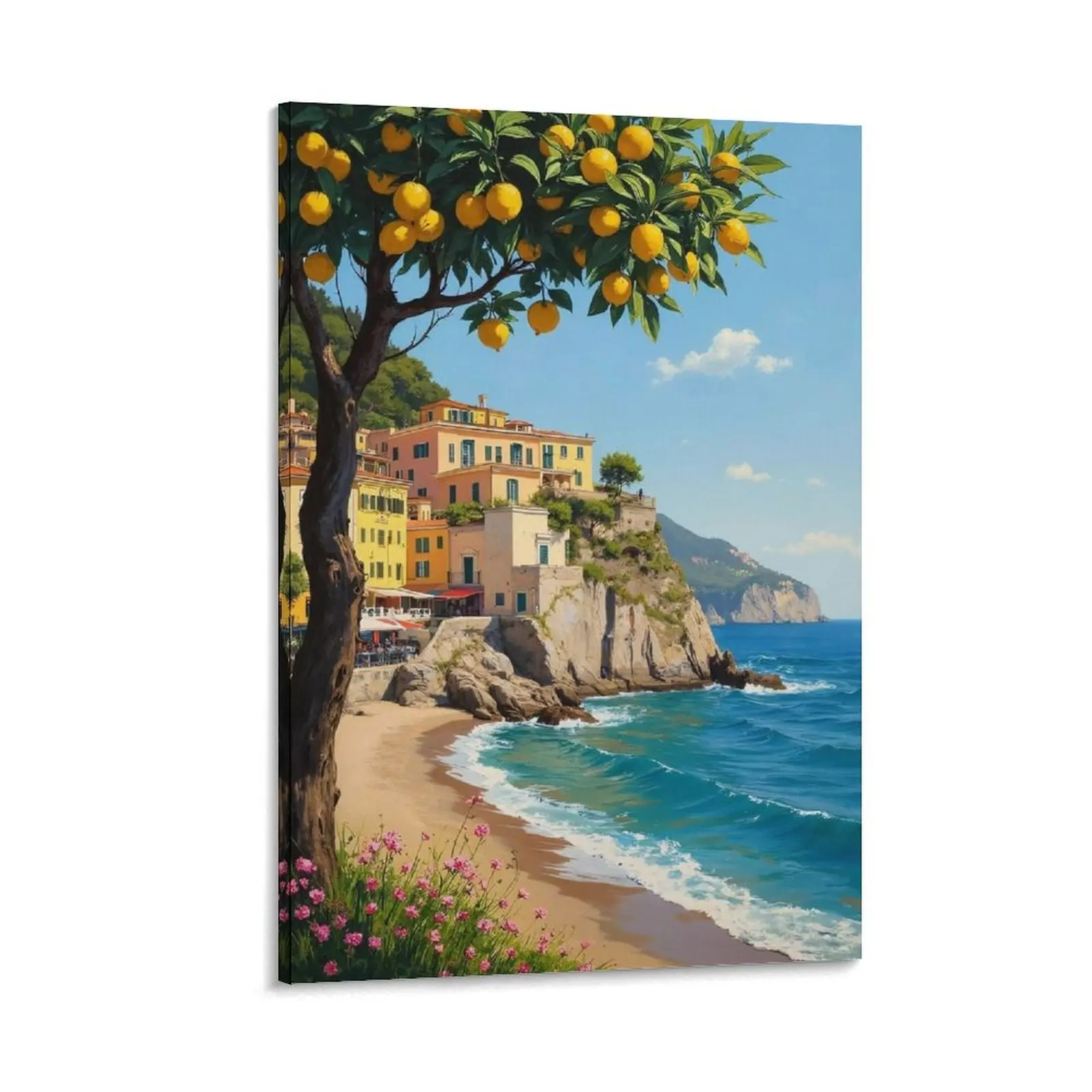 Brighten Up Your Walls with Italy's Amalfi Coast Posters Canvas Poster Bedroom Decor Sports Landscape Office Room Decor Gift Frames Ornaments Artistic Decoration Photo Print