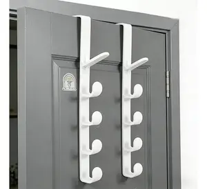 No-Drill Over-the-Door Hooks - Space-Saving Organizer for Hats, Bags & Accessories hangers purse rotating