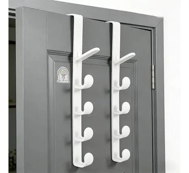 No-Drill Over-the-Door Hooks - Space-Saving Organizer for Hats, Bags & Accessories hangers purse rotating