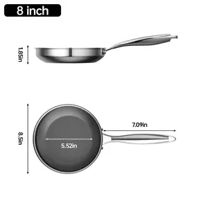[Discount] ZEROPAN Hybrid Nonstick Frying Pan, Non-Toxic Non-Stick Professional Cookware, Non stick Frying Pan, Stay-Cool Handle, Dishwasher-Friendly, Oven-Safe Up to 500°F, Induction Ready, Compatible with All Cooktops, PFAS PFOA PTFE Free