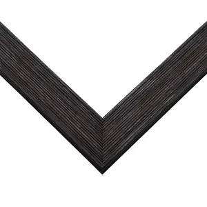 12x36 Thin Barnwood Picture Frame with UV-Resistant Acrylic & Acid Free Backing, Available in 2 Paint Finishes - Grey and Black