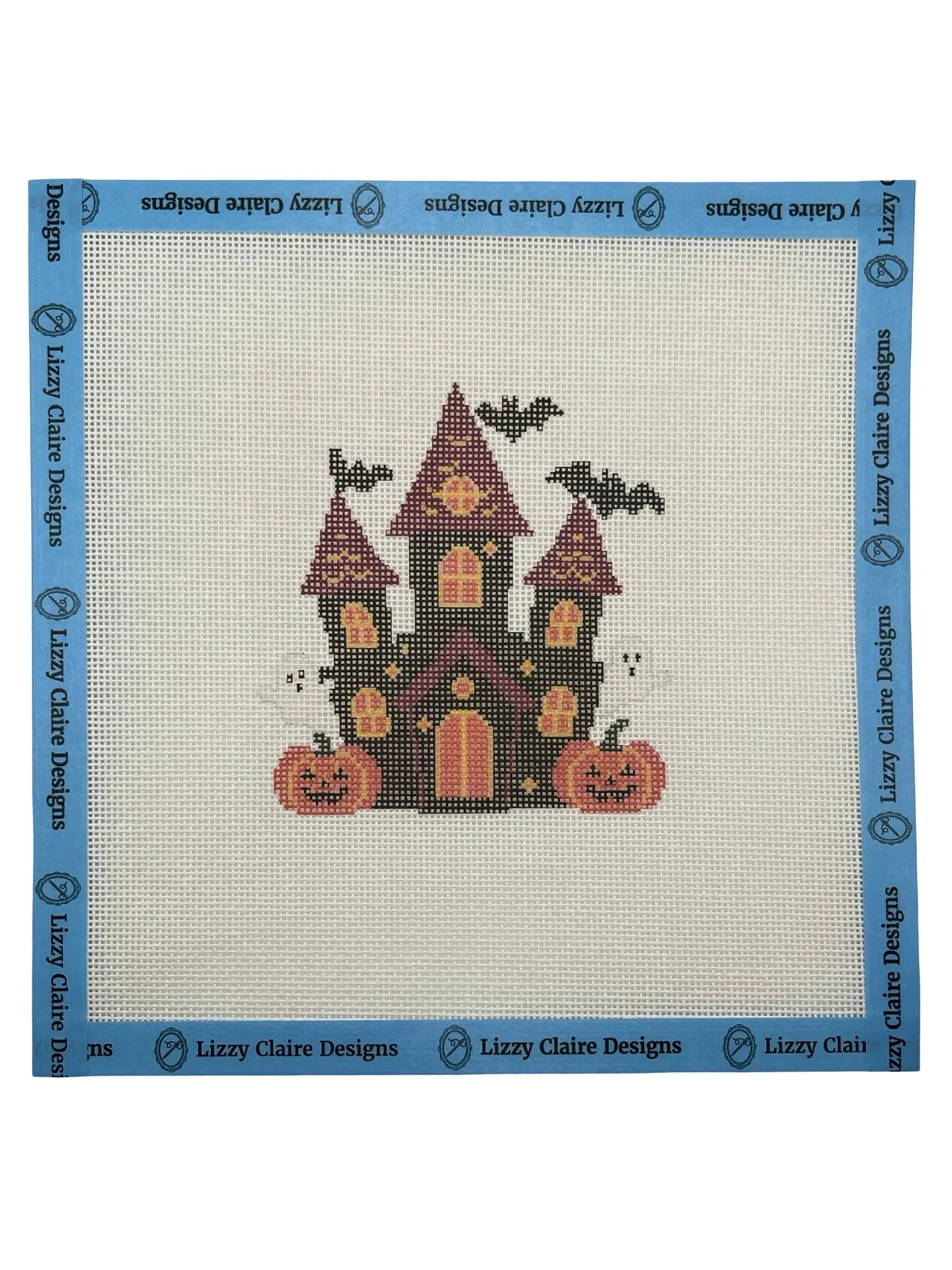 Haunted House - 18 mesh - 8 x 8 - Needlepoint Canvas