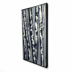 Begin Home Decor 2081-4824-LA51-1 24 x 48 in. Abstract Birch Forest - Contemporary Beige Framed Canvas