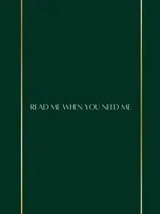 Read Me When You Need Me Soft Cover Book