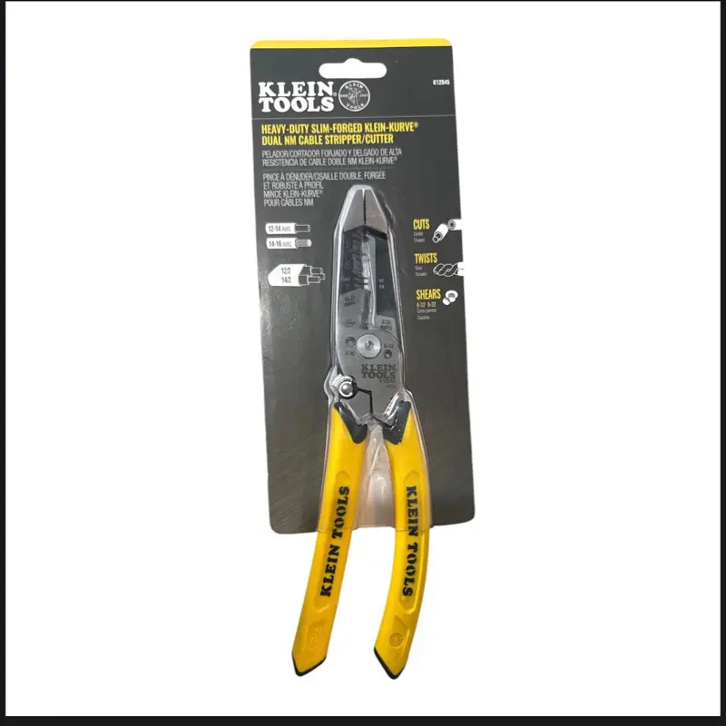 Klein Tools K12045 Heavy-Duty Klein-Kurve Dual NM Cable Stripper Cutter New