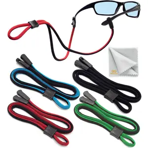 Eye Glasses Holder Around Neck - 4 Glasses Straps for Men Women - Glasses Holder Strap Retainer - Sunglass Holder Strap - Eyeglasses Strap Lanyard Automotive & Motorcycle