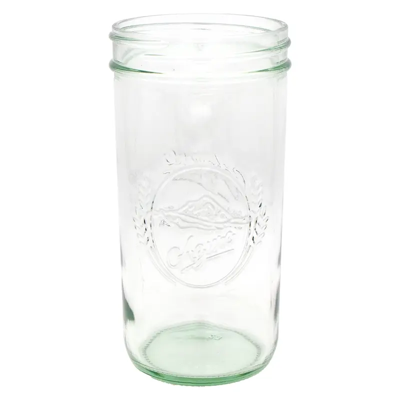 Azure Standard 24oz Wide Mouth Pint & Half Mason Jar Reusable Glass Bottles Storage Bottles