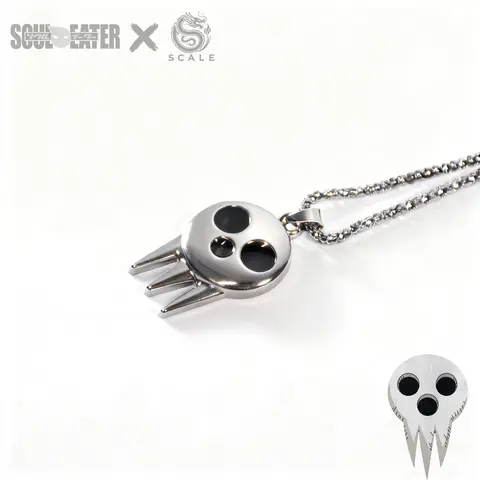 Soul Eater Necklace - Lord Death Symbol Pendant for Anime Fans