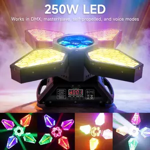 4 Arms Bee Eye Zoom Light Beam DMX Stage Light Disco Show Bar Party Lighting RGBW