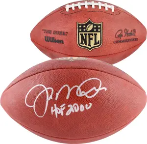 Joe Montana San Francisco 49ers Autographed Duke Pro Football with "HOF 2000" Inscription - Fanatics Authentic Certified