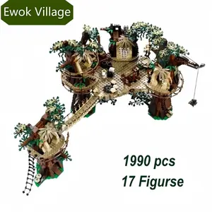 1990 Piece Forest Tribe Ewoks Village Model Set, Compatible with 10236  Toys, Unisex Birthday Gift for Friends and Family, Interlocking Blocks