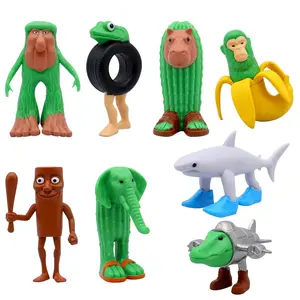 2025 New Brainrot Toy Figures Animals Tralalero Tralala Figure Bombardiro Crocodilo for Brain Rot Cake Toppers Birthday Gifts Party Decorations(8pcs)