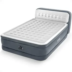 Intex Dura-Beam Deluxe Ultra Plush Headboard Queen Mattress with Built-In Pump Intex Dura-Beam Deluxe Ultra Plush Headboard Queen Mattress with Built-In Pump