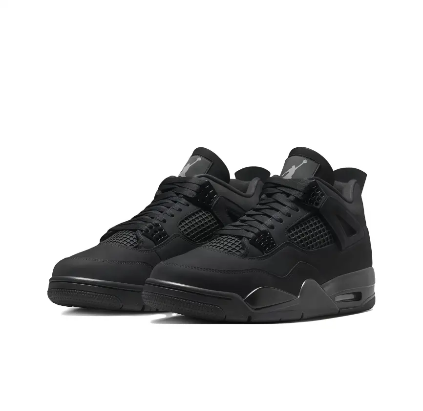 Collectible Retro High-Top Sneakers - Full Black Suede Upper, Low-Key Cool Street Style Sports Collectible Shoes