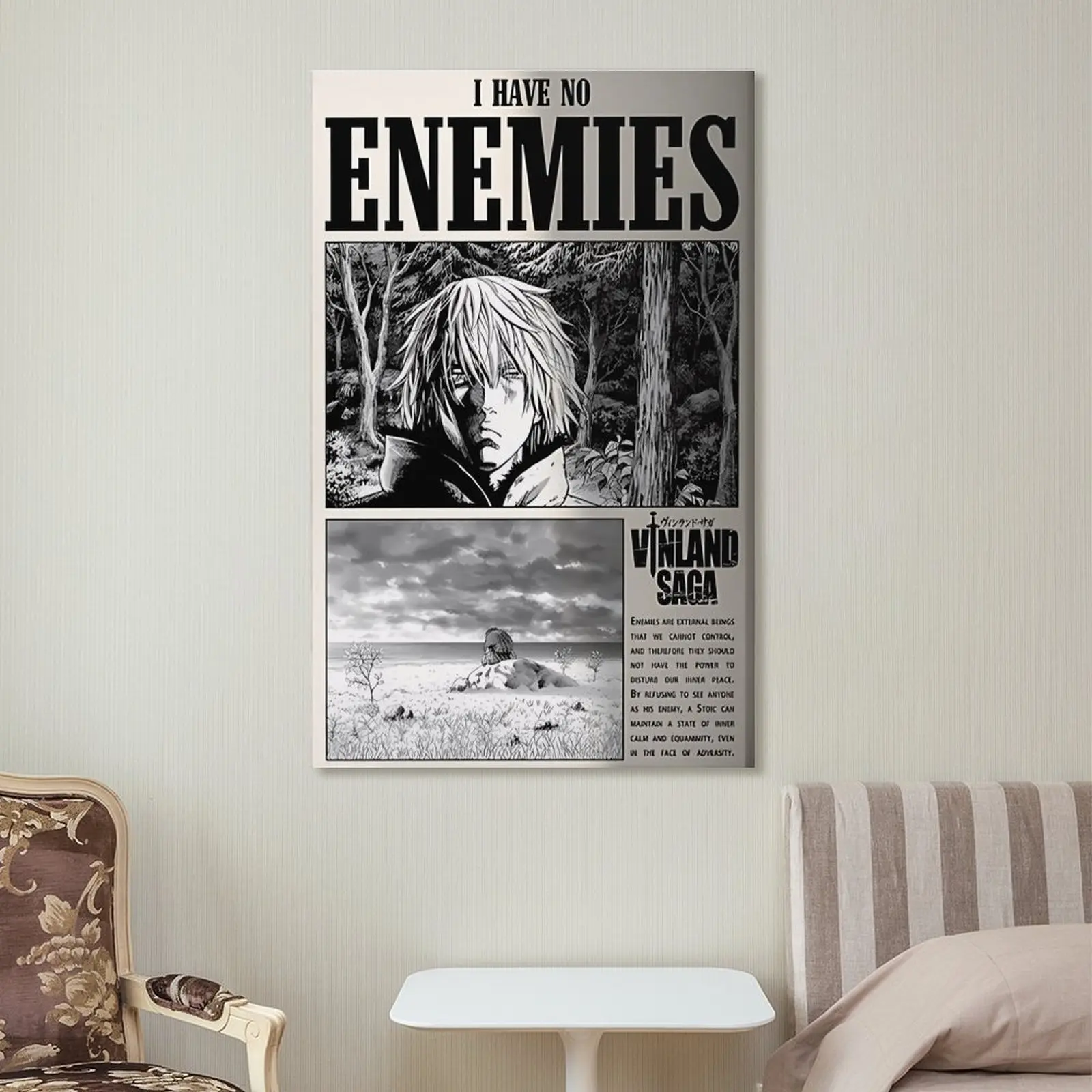 Thorfinn Vinland Saga Anime Art Print Poster, Artistic Home Wall Decor, Gift for Anime Enthusiasts, Decoration