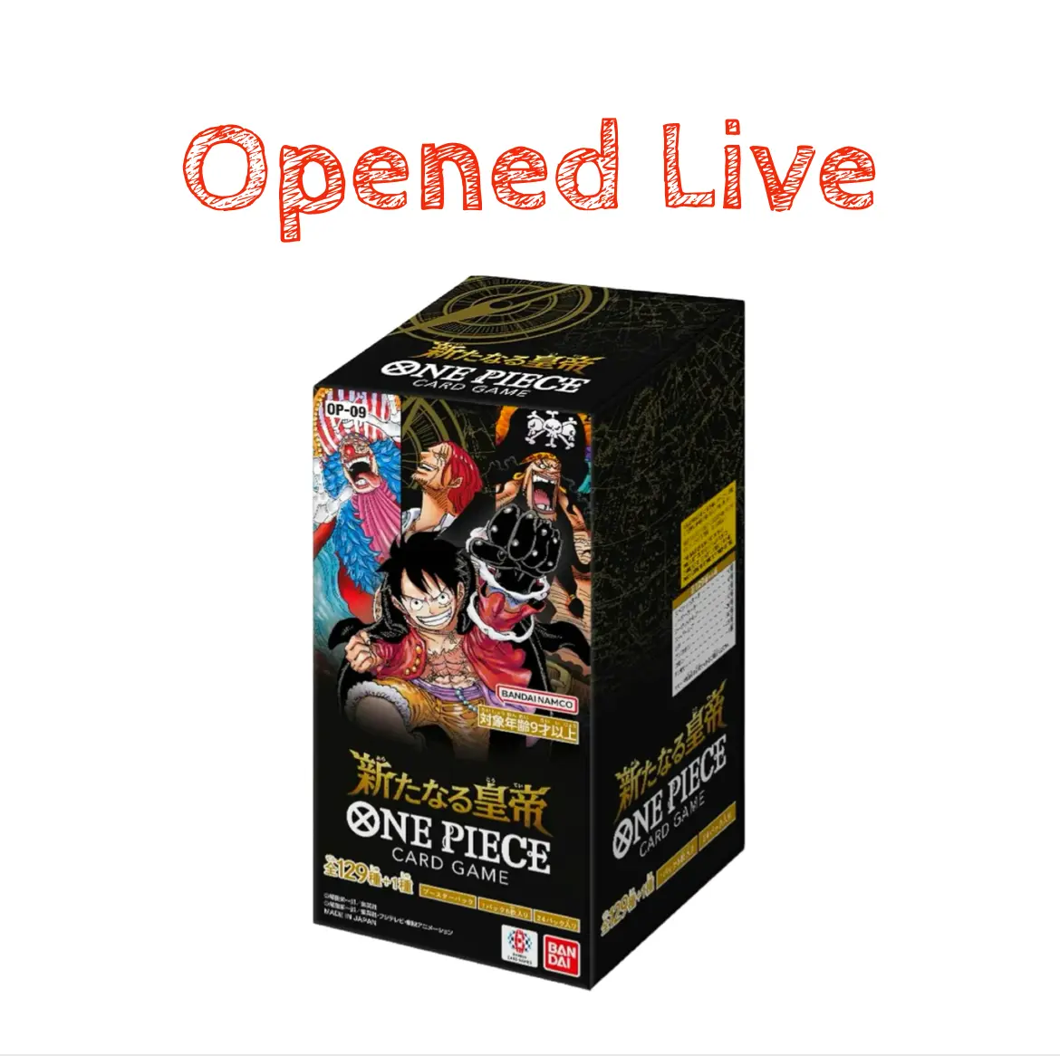Japanese One Piece Trading Card Game OP09 Booster Box The New Emperor - TikTok Shop Japanese One Piece Trading Card Game OP09 Booster Box The New Emperor - TikTok Shop