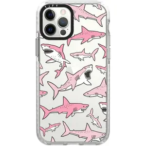Compact Phone Case [4 ft. 2X Military Grade Drop Protection/Slim/Lightweight] - Bright Spring Flowers - Clear Black