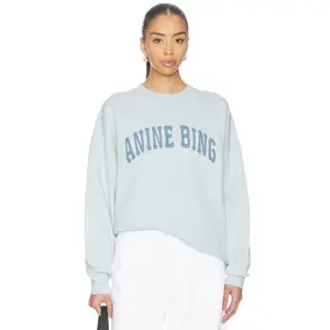 ANINE BING Miles Sweatshirt Anine Bing in Pale Blue
