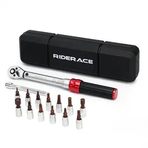 RIDERACE Torque Wrench Kit – Essential for Road & Mountain Bike Maintenance, Includes Socket Bits & Extension Bar outdoor gear versatile
