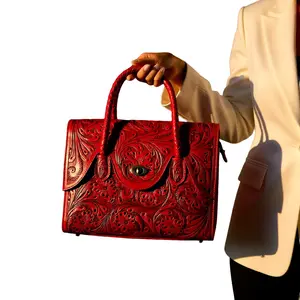 The Scarlet Bloom Handbag