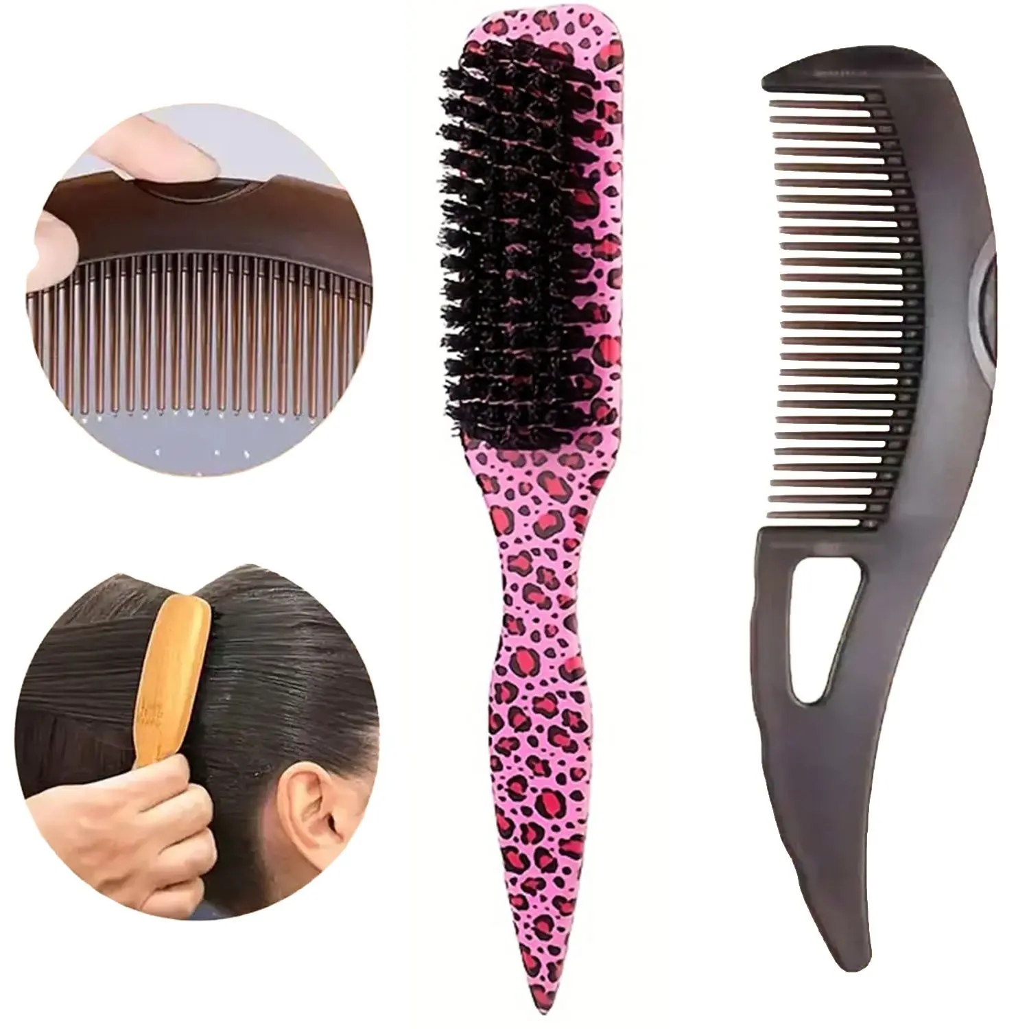 Efficient Dandruff Comb for Men and Women, Dandruff Remover Comb, Scalp Massage Brush, Scalp Brush for Dandruff Removal, Detangler Brush, Wide Tooth Comb, Self-Cleaning Hollow Teeth Design, Relieves Itching, Healthy Hair Care