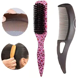 Efficient Dandruff Comb for Men and Women, Scalp Massage Brush, Wide Tooth Comb, Self-Cleaning Hollow Teeth Design, Relieves Itching, Healthy Hair Care