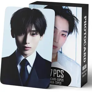 127 PCS Photocards 55 PCS Lomo Cards Set 72 PCS Stickers Postcard Gift Merchandise for Boys and Girls(SUNOO)